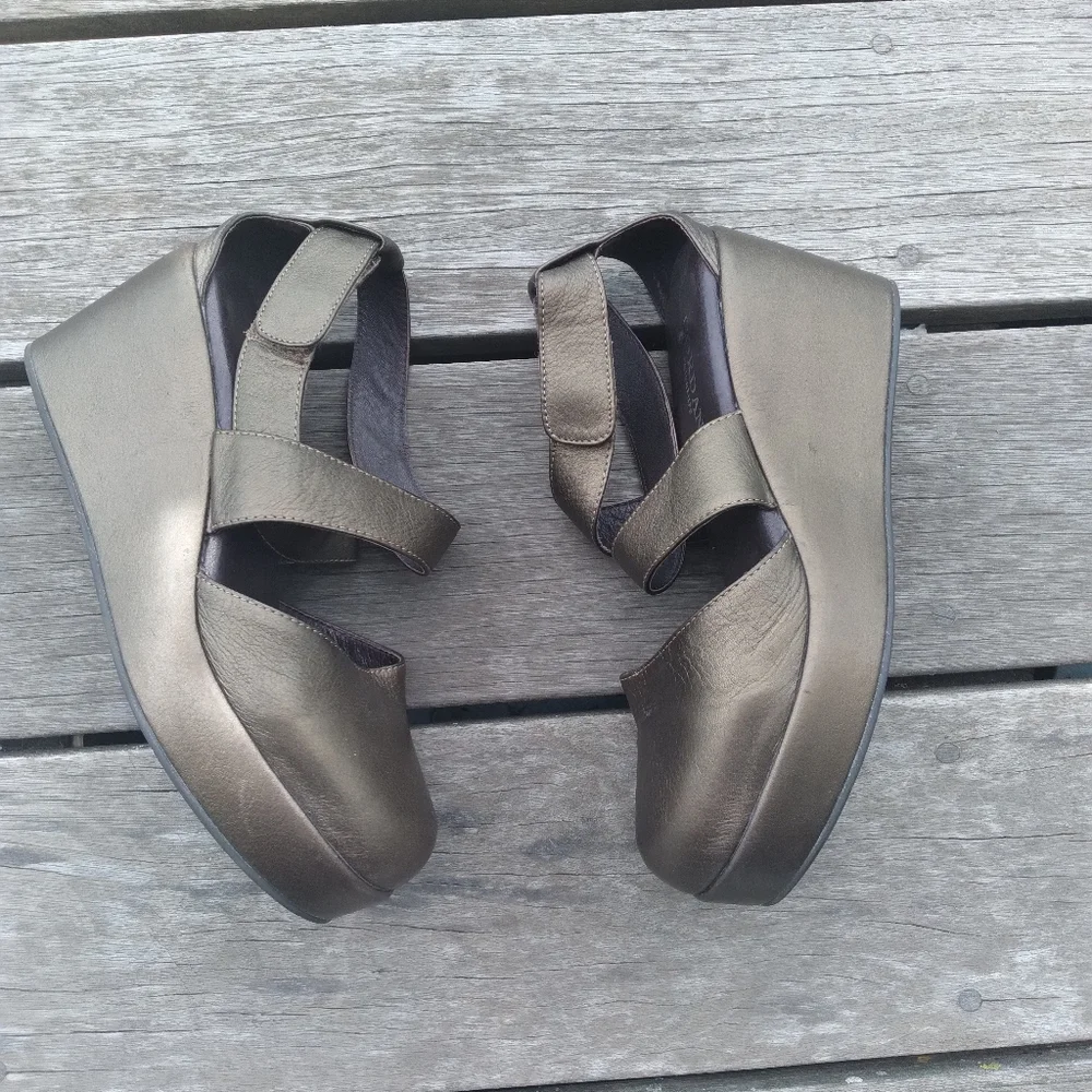 Bronze Cordani Wedge Shoes - Picture 3 of 7